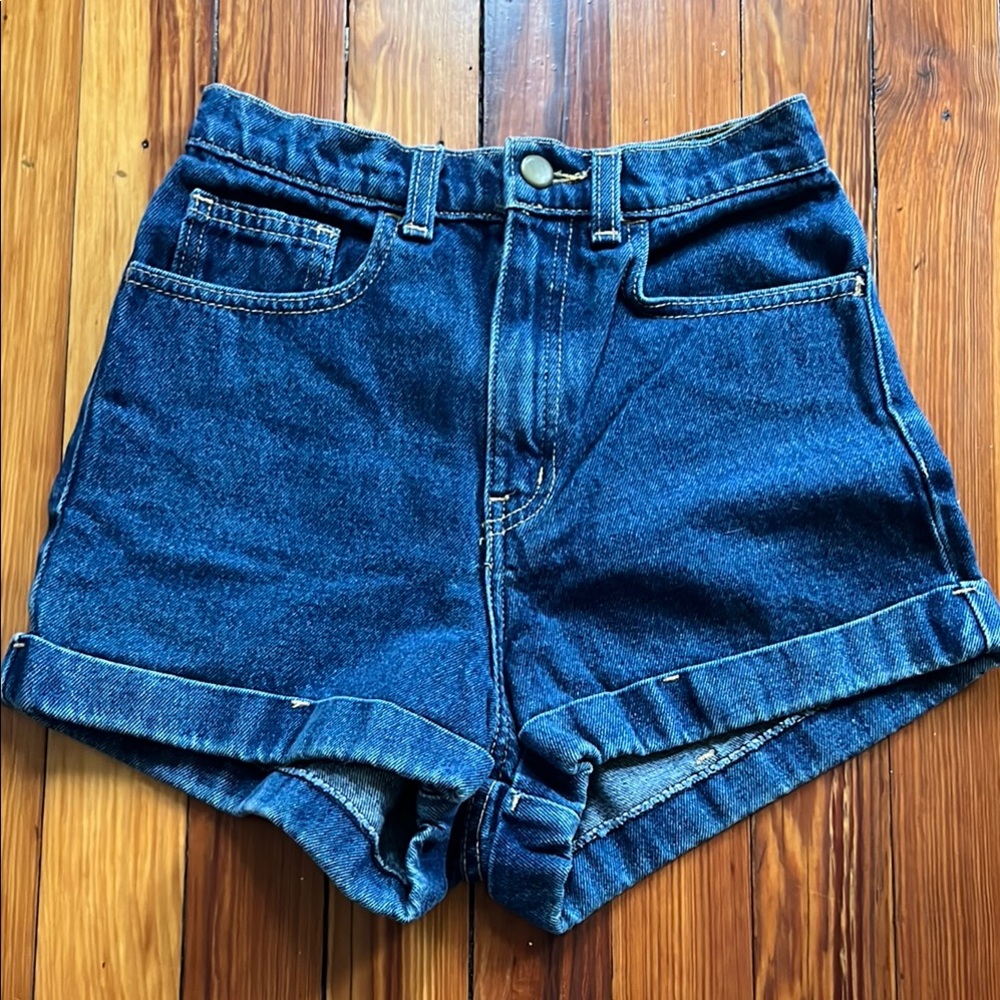 American Apparel Vintage High Waist Jean Shorts